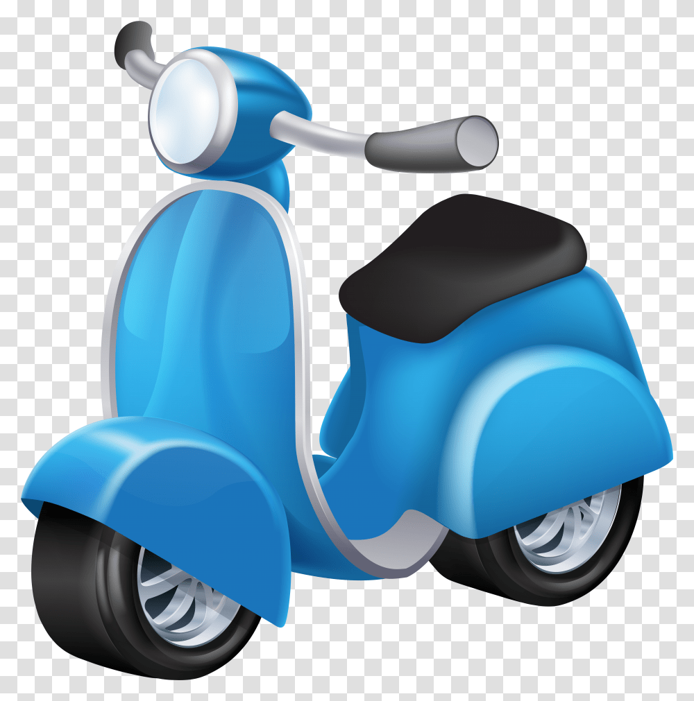 Blue Vespa Clip Art Transparent Png