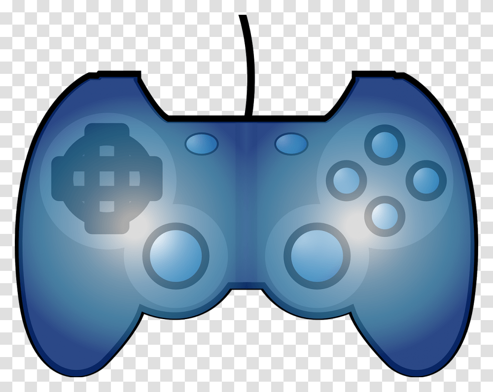Blue Video Game Controller Clipart, Electronics, Outdoors Transparent Png