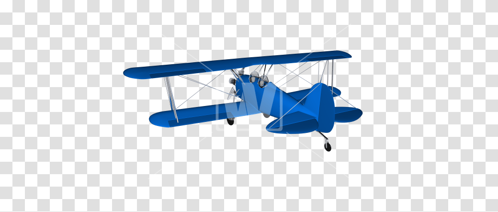 Blue Vintage Plane, Airplane, Aircraft, Vehicle, Transportation Transparent Png