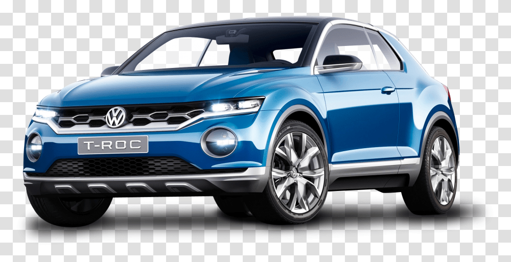 Blue Volkswagen T Roc Car Image For Volkswagen Golf Suv 2018, Vehicle, Transportation, Sedan, Wheel Transparent Png