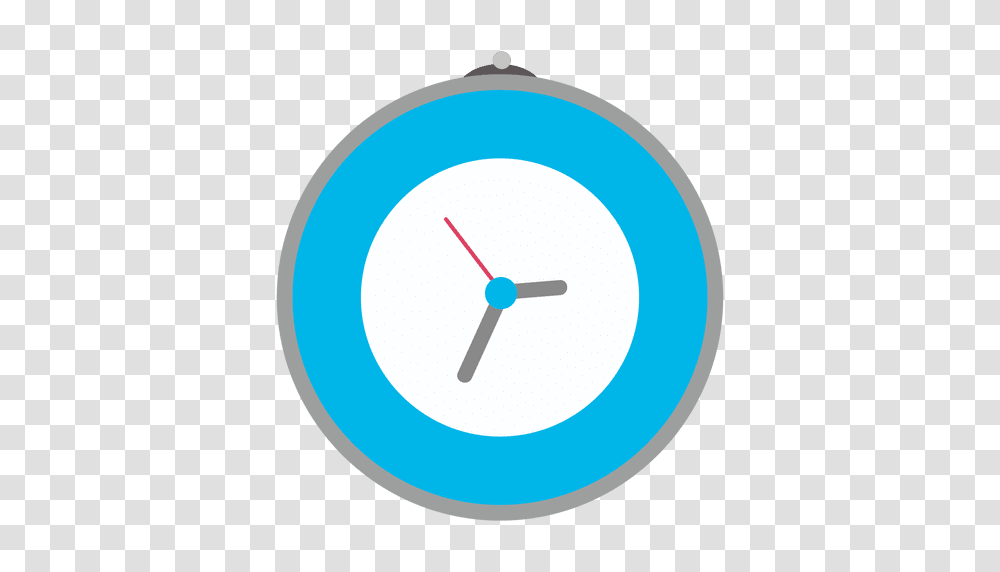 Blue Wall Clock, Analog Clock, Alarm Clock Transparent Png
