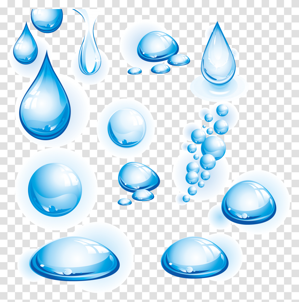 Blue Water Clipart Liquid Water Water Drops, Sphere, Droplet, Contact Lens Transparent Png