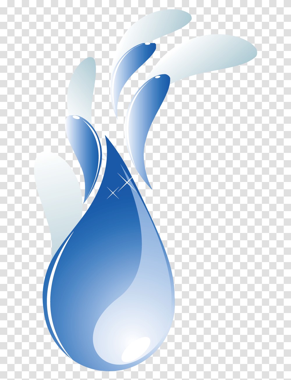 Blue Water Drops Picture Download Vector, Animal, Bird Transparent Png