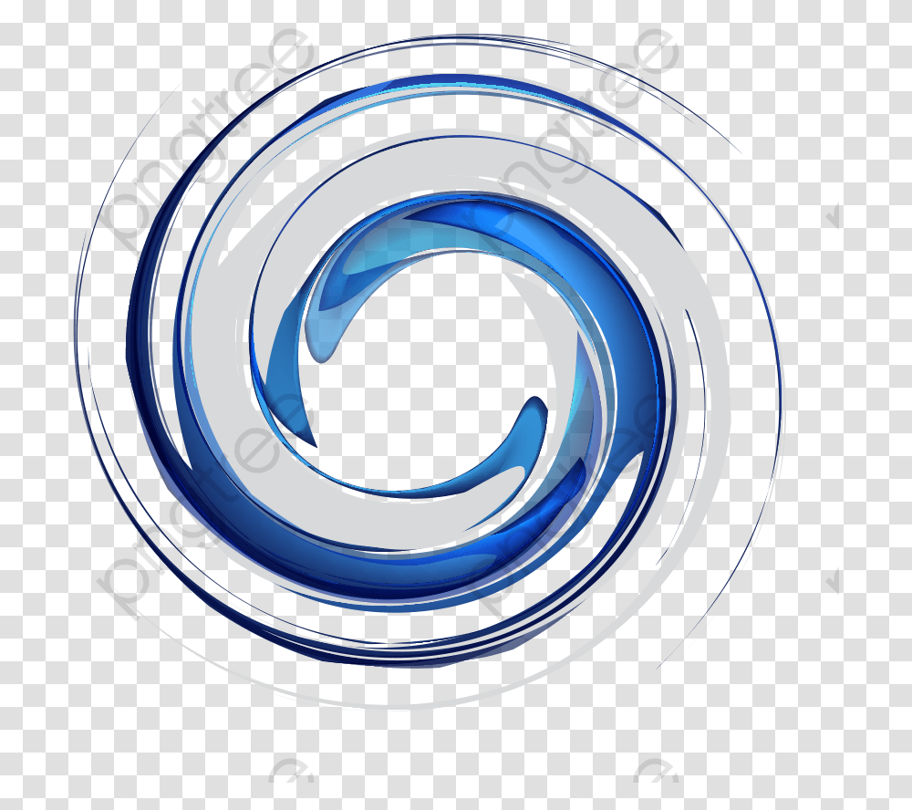Blue Water Wave Swirl And Vector For Ripples, Spiral, Coil Transparent Png