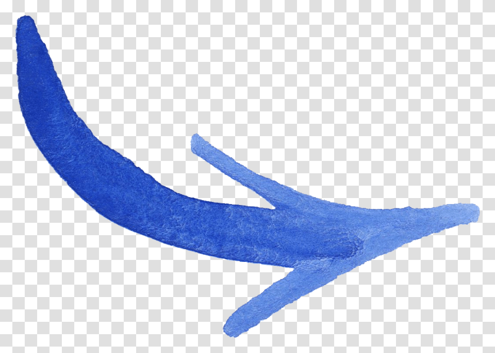 Blue Watercolor Arrow Arrow Brush, Animal, Sea Life, Shark, Fish Transparent Png