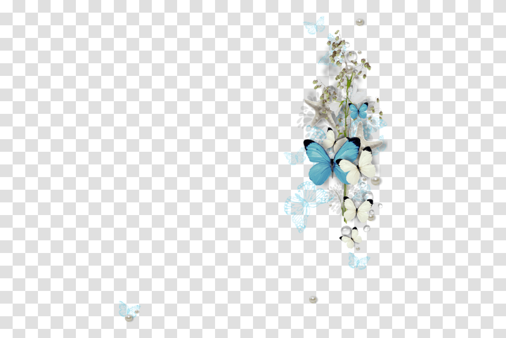Blue Watercolor Butterfly, Porcelain, Pottery, Floral Design Transparent Png