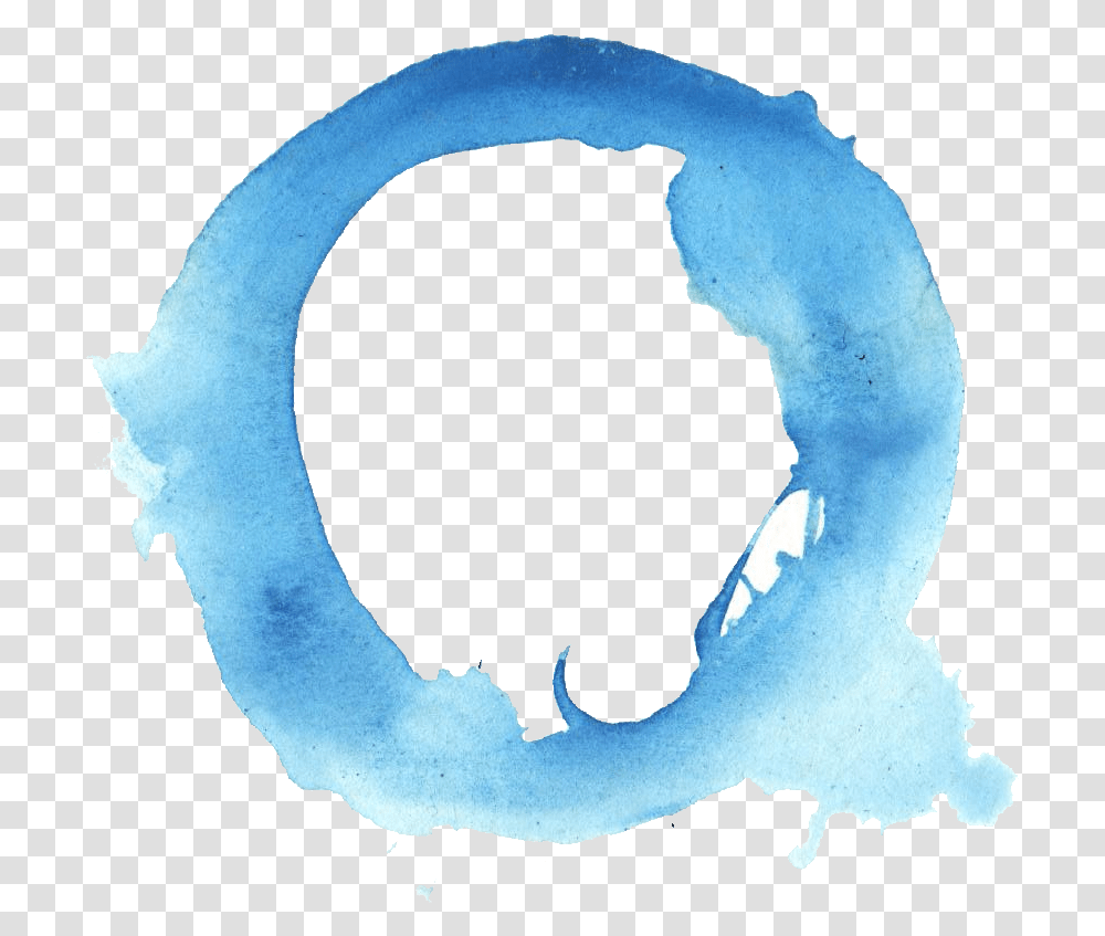 Blue Watercolor Circle Blue Circle Brush Stroke, Painting, Art, Astronomy, Sphere Transparent Png