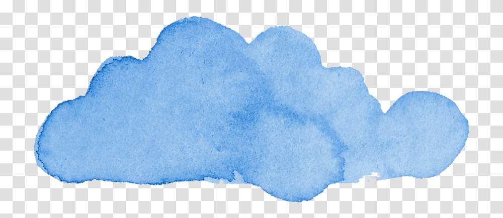 Blue Watercolor Cloud Onlygfxcom Snow, Sponge, Rug Transparent Png