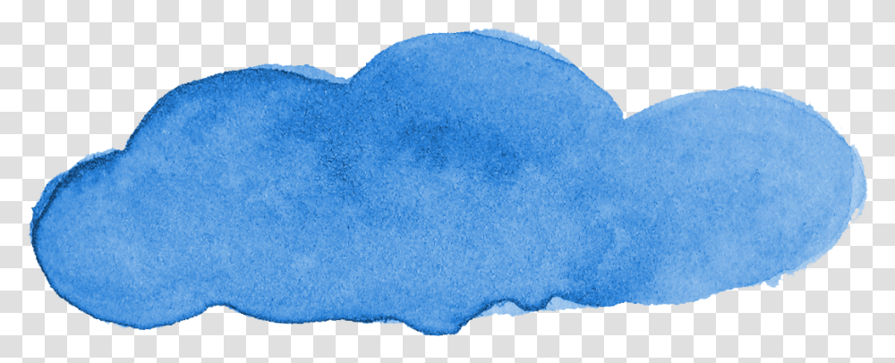 Blue Watercolor Cloud Onlygfxcom Watercolor Paint, Rug, Sponge Transparent Png
