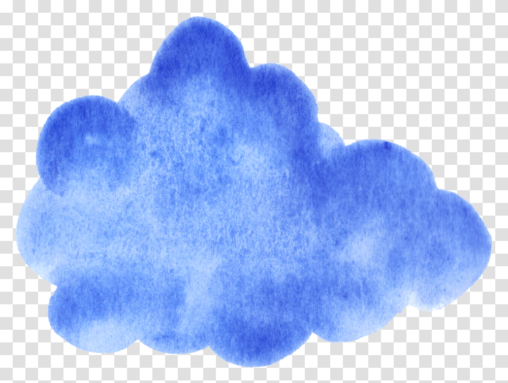 Blue Watercolor Clouds Blue Watercolor Cloud, Person, Human, Foam Transparent Png