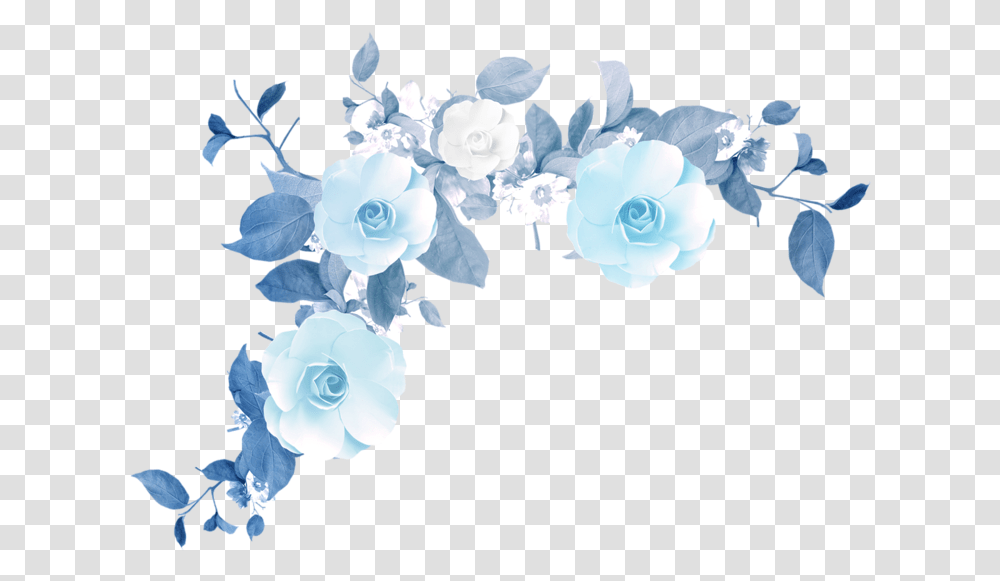 Blue Watercolor Flowers, Floral Design, Pattern Transparent Png
