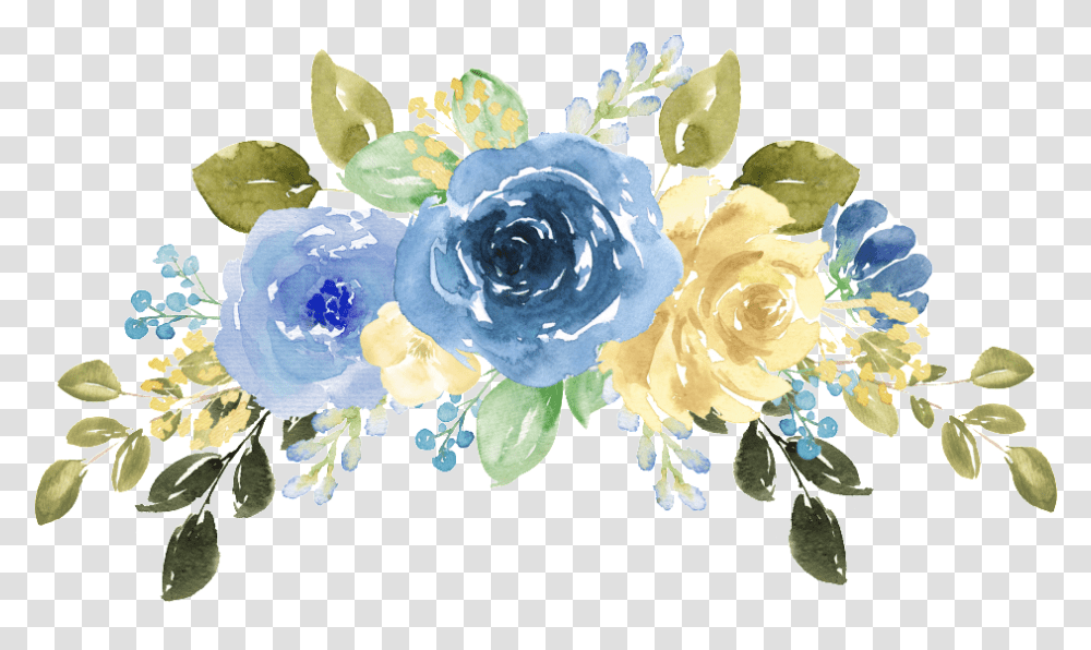 Blue Watercolor Flowers, Floral Design, Pattern Transparent Png