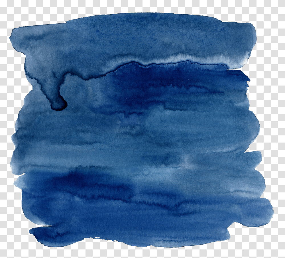 Blue Watercolor Painting Ink Dark Blue Watercolor Background Transparent Png