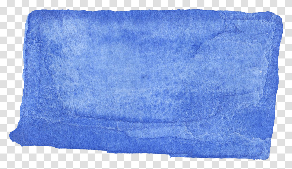 Blue Watercolor Rectangle, Rug, Towel, Bath Towel Transparent Png