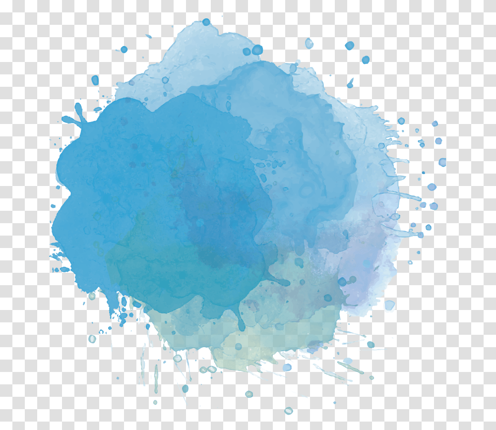Blue Watercolor Splash Background, Stain, Painting, Plot Transparent Png
