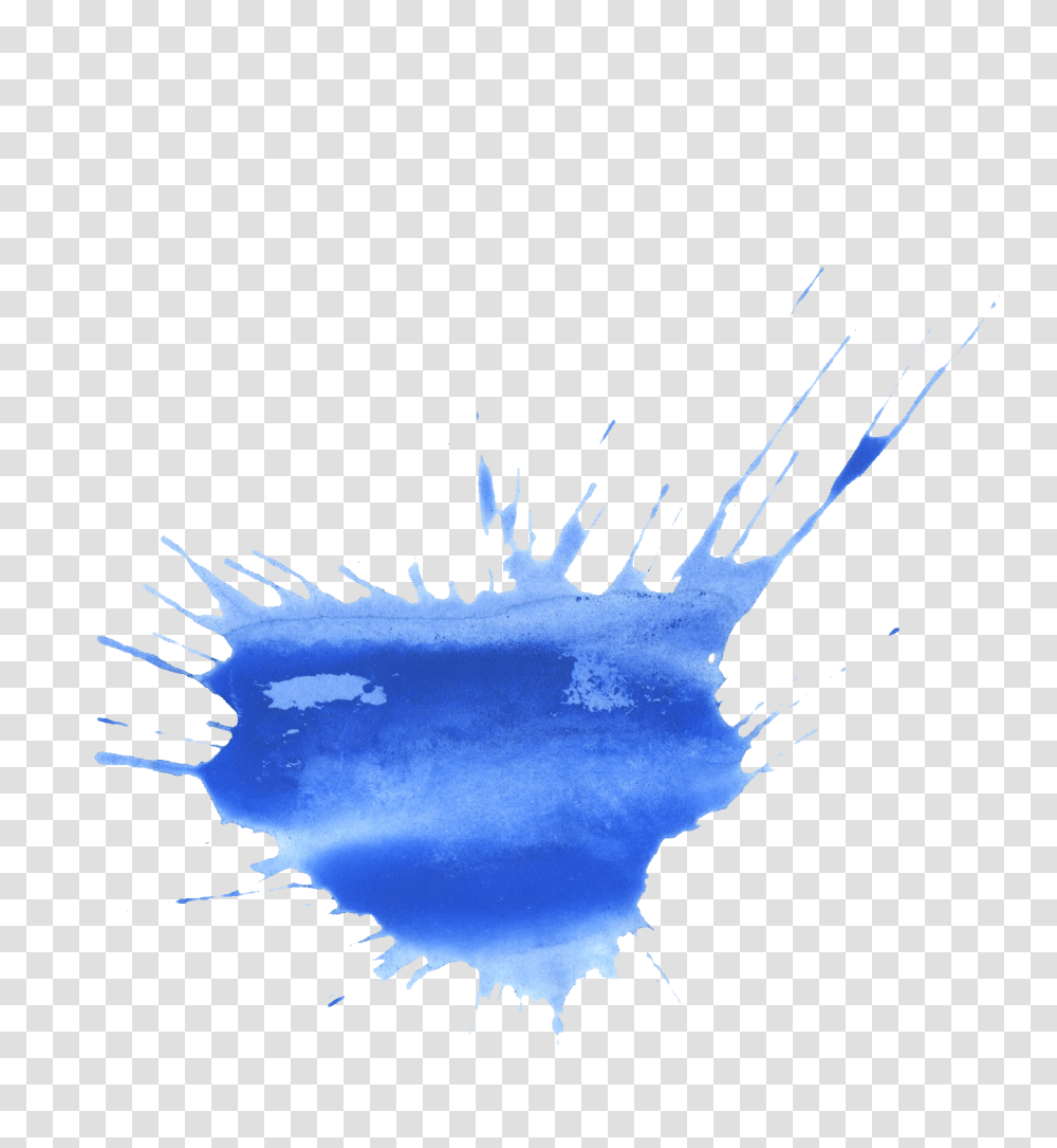 Blue Watercolor Splatter Onlygfxcom Blue Watercolor Splatter, Outdoors, Nature, Poster, Silhouette Transparent Png