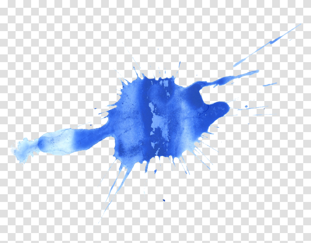 Blue Watercolor Splatter Watercolor Splash No Background, Graphics, Art, Sea Life, Animal Transparent Png