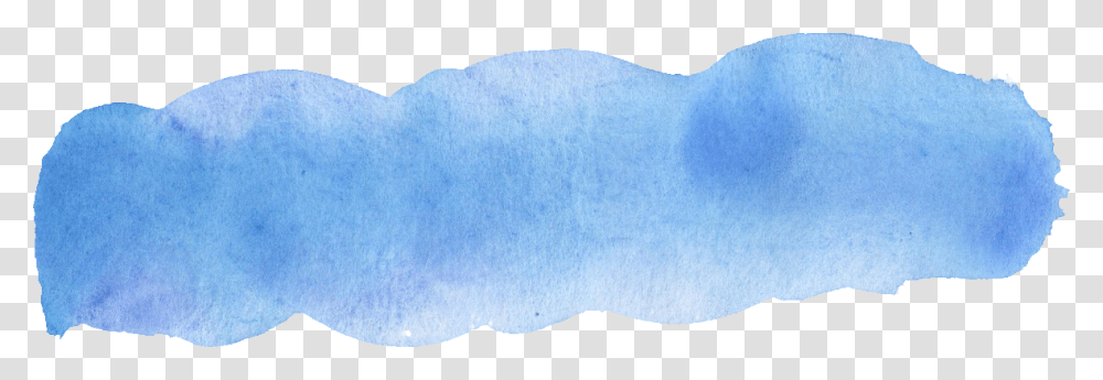 Blue Watercolour Brush Stroke Snow, Rug, Paper, Rock Transparent Png