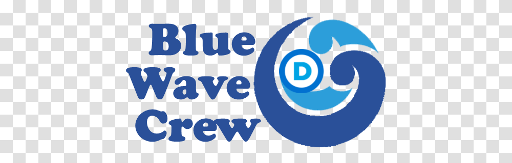 Blue Wave Crew Democratic Party Of Mchenry County Circle, Text, Graphics, Poster, Logo Transparent Png