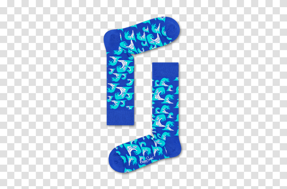Blue Wave Socks Happy Socks, Number, Alphabet Transparent Png