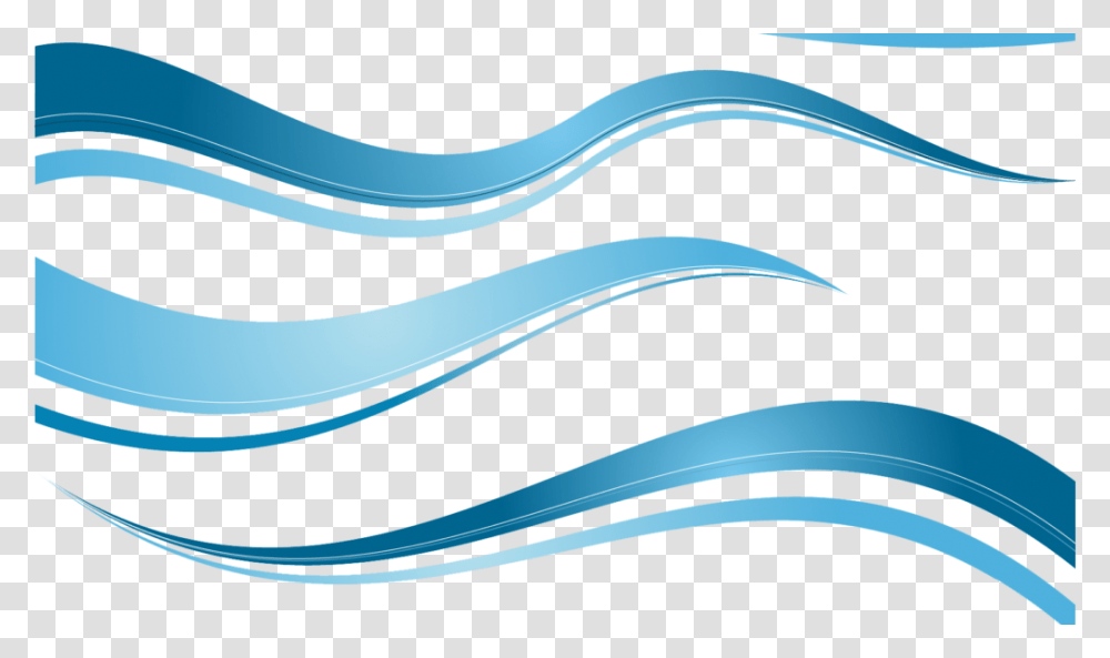 Blue Waves Set Backgrounds Vector Clipart, Water, Pattern Transparent Png