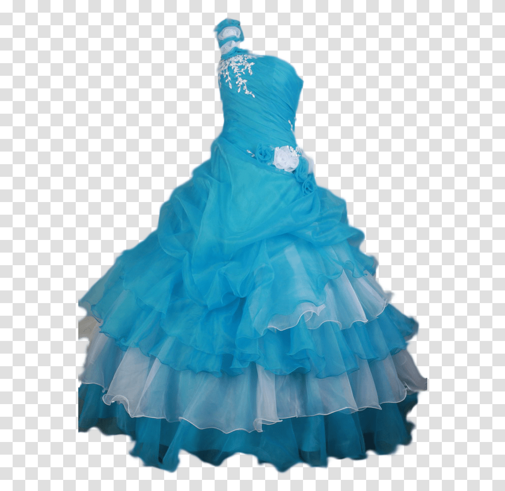Blue Wedding Dress Dress, Female, Person, Evening Dress Transparent Png