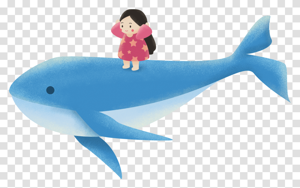 Blue Whale Play Little Girl And Psd Killer Whale, Sea Life, Animal, Mammal, Shark Transparent Png
