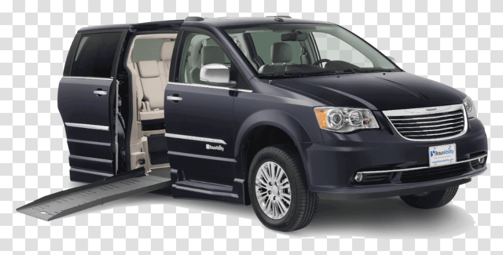 Blue Wheelchair Accessible Van Braunability Chrysler Town And Country, Windshield, Car, Vehicle, Transportation Transparent Png