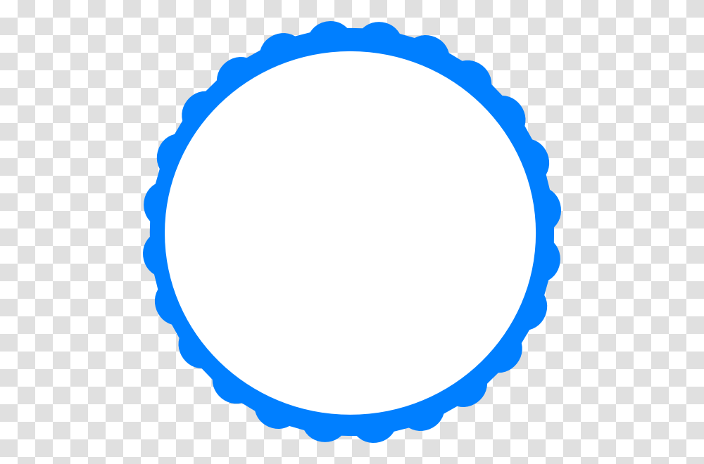 Blue White Scallop Circle Frame Clip Art, Balloon, Oval, Paper Transparent Png