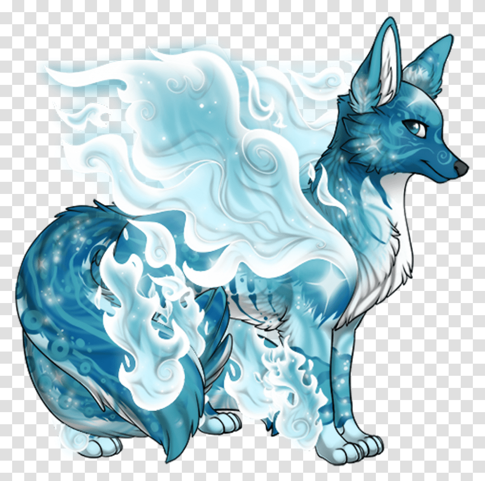 Blue White Wolf Animals Winged Wings Freetoedit Blue And White Wolf, Mammal, Sea Life, Water, Outdoors Transparent Png