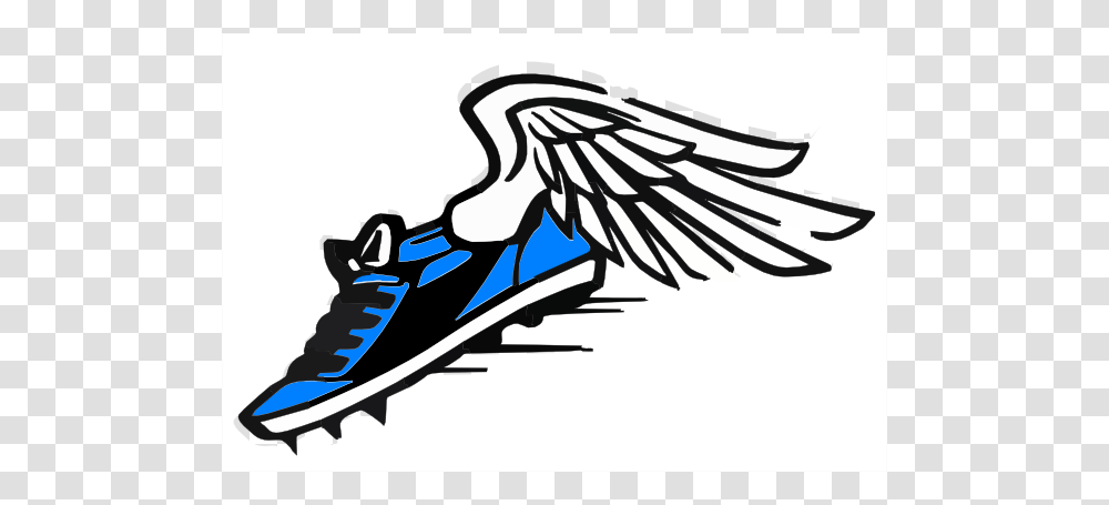 Blue Winged Shoe Clip Art, Apparel, Footwear, Sneaker Transparent Png