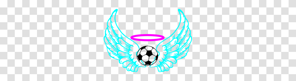 Blue Winged Soccer Ball Clip Art, Emblem Transparent Png