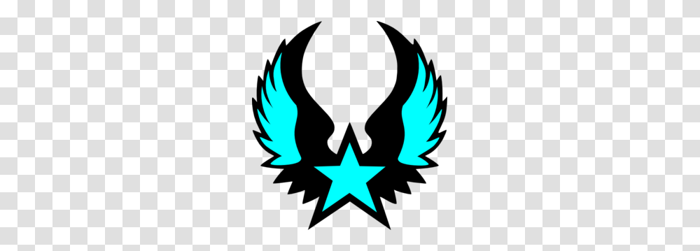 Blue Winged Star Clip Art, Star Symbol, Person, Human Transparent Png
