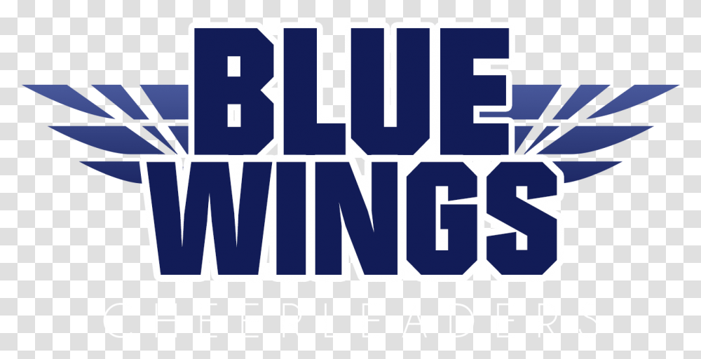 Blue Wings Cheerleaders Graphic Design, Word, Alphabet Transparent Png