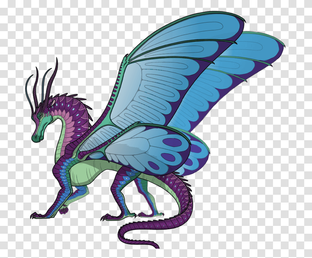 Blue Wings Of Fire Silkwing, Dragon, Dinosaur, Reptile, Animal Transparent Png