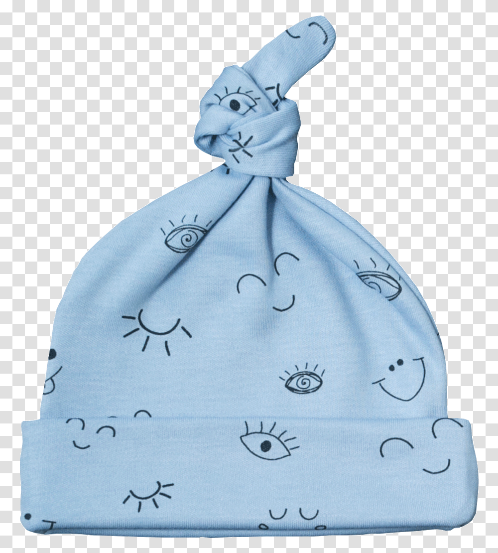 Blue Wink Hat Beanie, Clothing, Apparel, Snowman, Winter Transparent Png