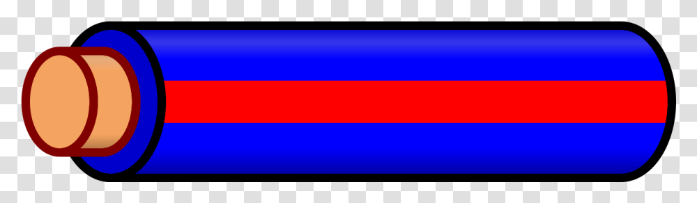 Blue Wire With Red Stripe, Flag, Word Transparent Png