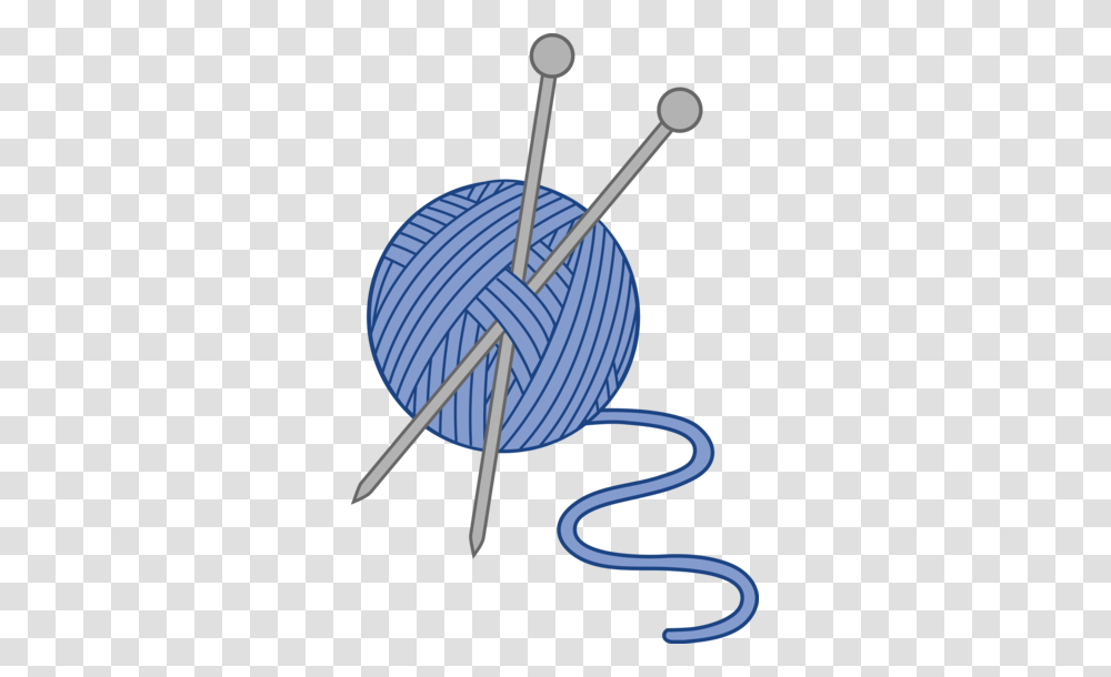 Blue Yarn And Knitting Needles Labores, Sphere, Rope, Pin Transparent Png