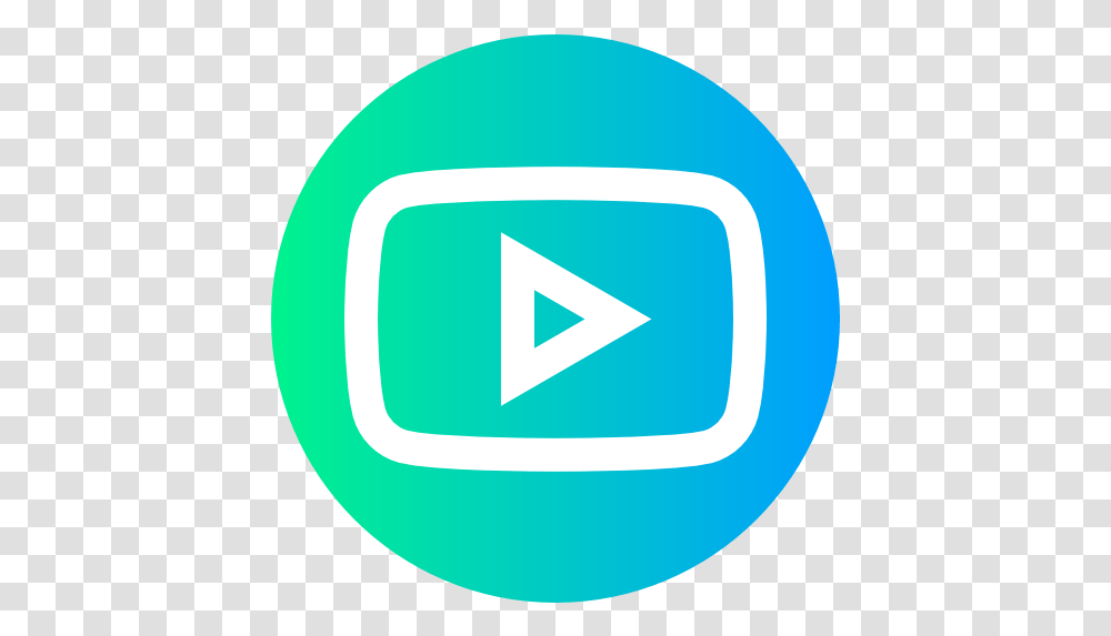 Blue Youtube Icon Youtube Icon Blue, Logo, Symbol, Trademark, First Aid Transparent Png