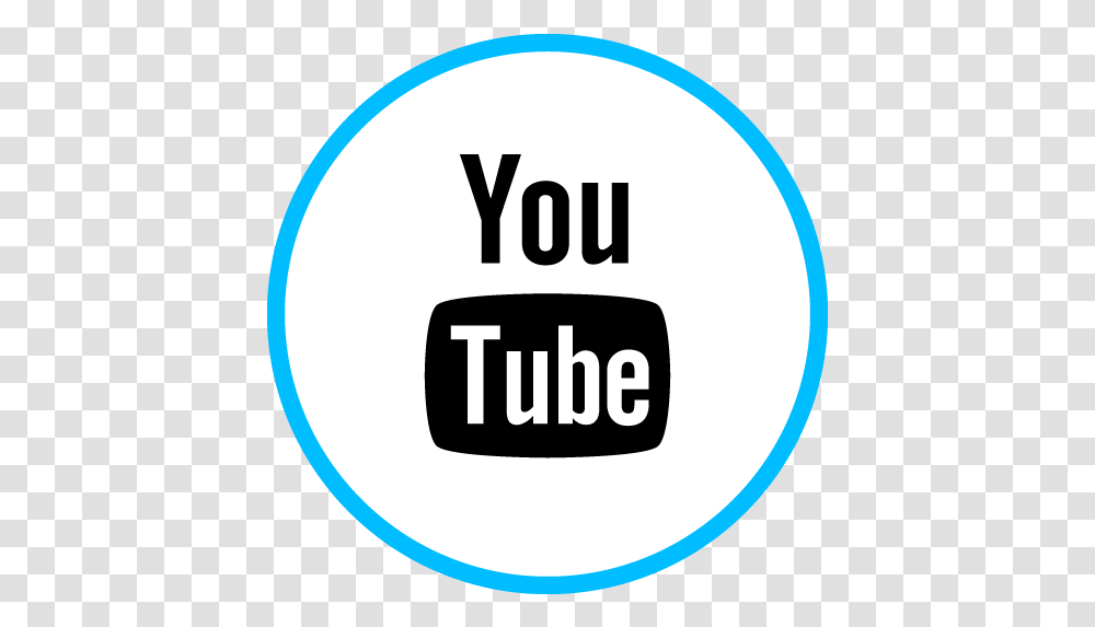 Blue Youtube Icon Youtube, Label, Text, Word, Sticker Transparent Png
