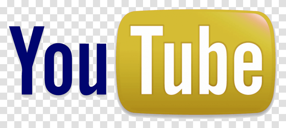 Blue Youtube Logo Yellow And Blue Youtube Logo, Word, Text, Number, Symbol Transparent Png