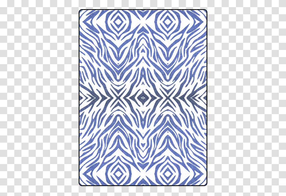 Blue Zebra Print Pattern Blanket 58, Rug Transparent Png