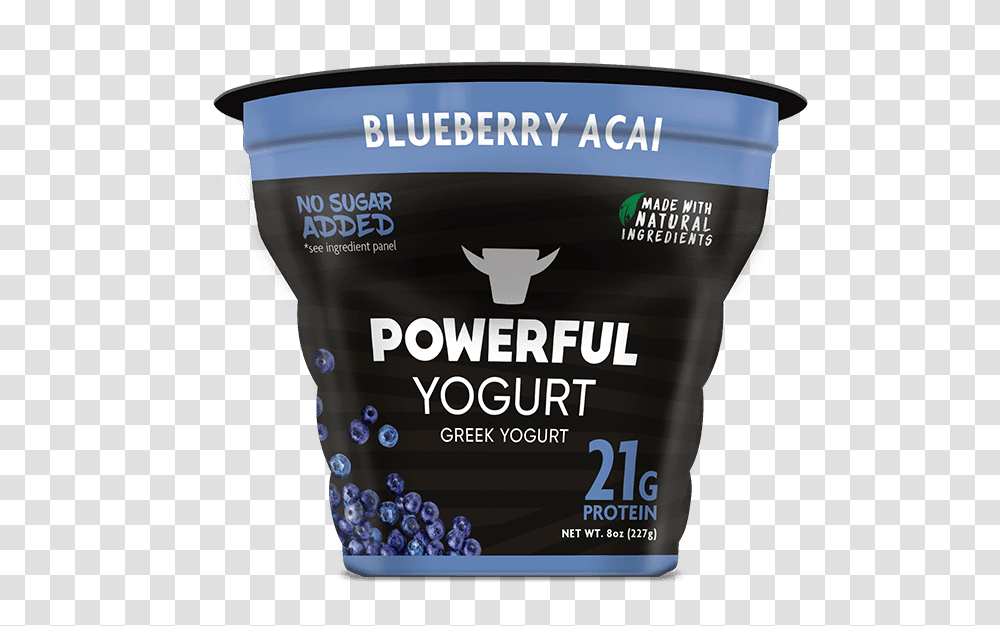 Blueberry Acai Yogurt Powerful High Protein Foods Powerful Yogurt, Dessert, Cream, Creme, Cup Transparent Png