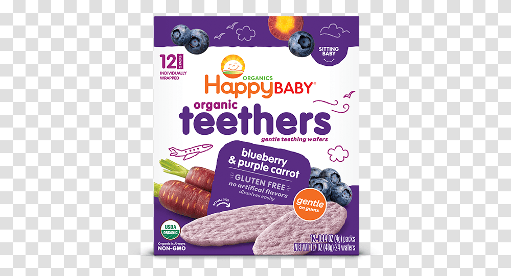 Blueberry Amp Purple CarrotClass Fotorama Img Happy Baby Organic Teethers, Flyer, Poster, Paper, Advertisement Transparent Png
