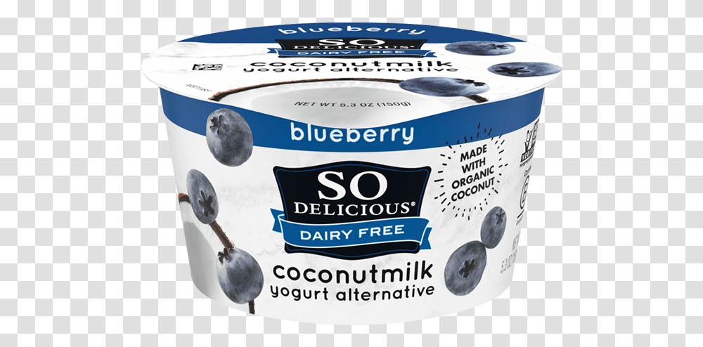 Blueberry Coconutmilk YogurtClass Pro Xlgimg So Delicious Yogurt, Spoon, Cutlery, Plant, Paper Transparent Png