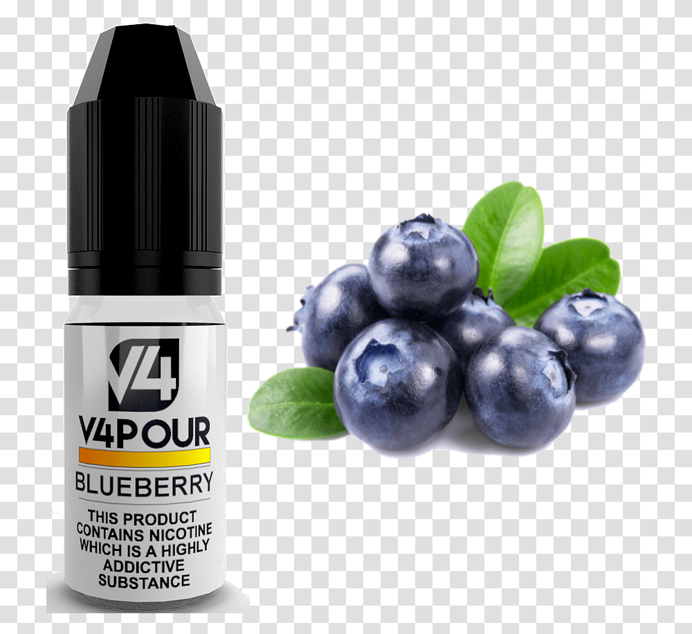 Blueberry E Liquid By V4 V4pour 10ml Blueberry Purple, Plant, Fruit, Food, Bottle Transparent Png