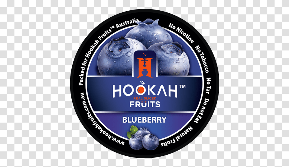 Blueberry Hookahfruits Blog Icon, Plant, Label, Text, Food Transparent Png