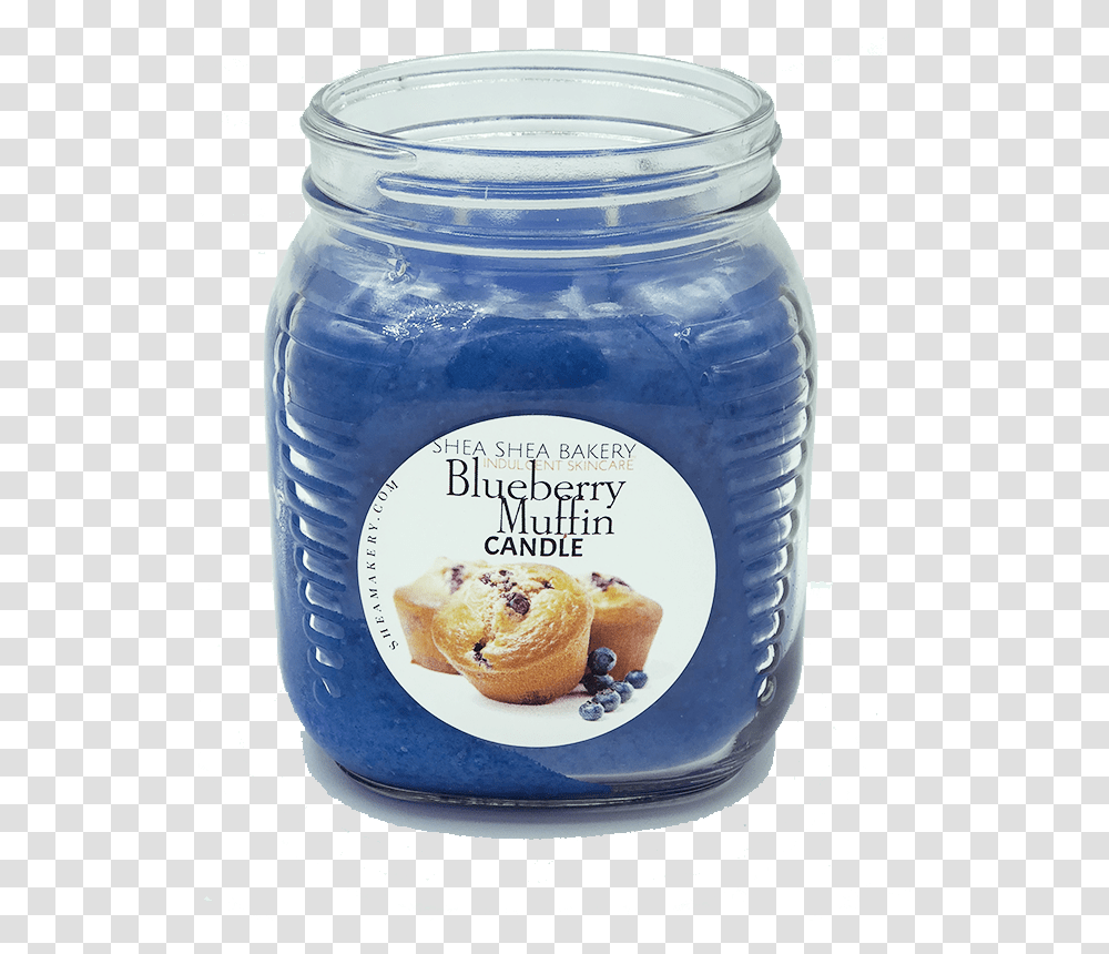 Blueberry Muffin Candle Dulce De Leche, Milk, Beverage, Drink, Jar Transparent Png