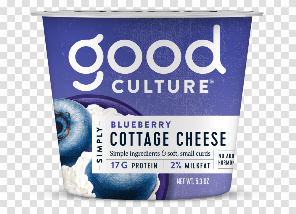 Blueberry Nutrition Good Culture Cottage Cheese, Person, Plant, Word, Advertisement Transparent Png