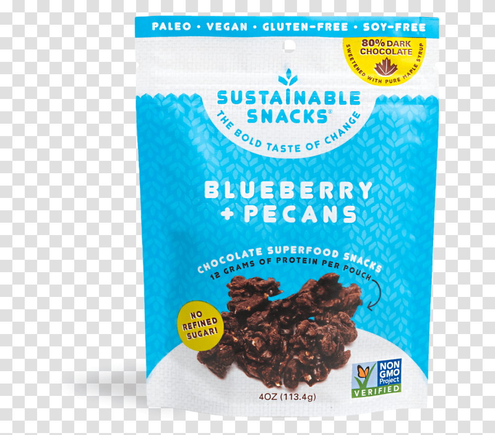 Blueberry Pecans Chocolate Superfood Cluster Sustainable Snacks, Raisins, Poster, Advertisement, Flyer Transparent Png